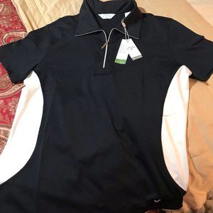 Callaway Golf Top Ladies M 1/4 zip black & white - New With Tags!